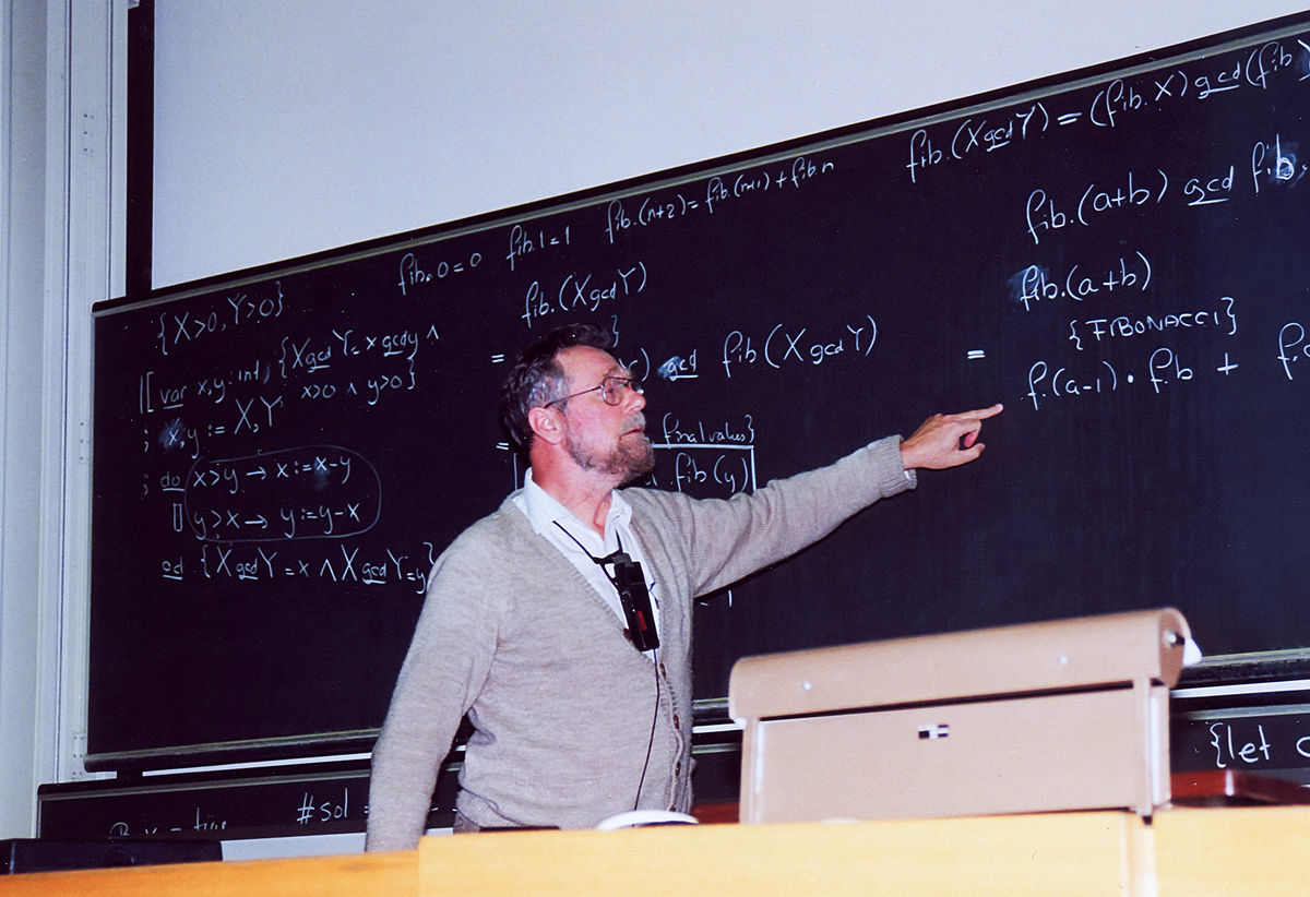 Dr.Edsger Dijkstra at ETH Zurich in 1994